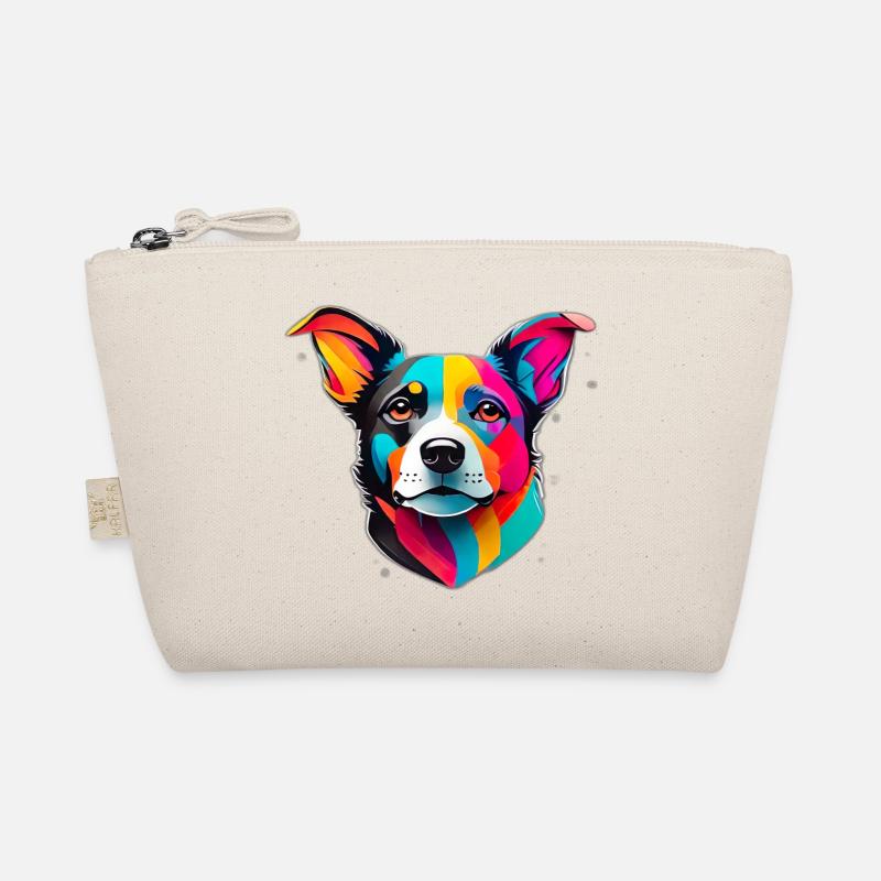 visage de chien coloré Trousse biologique