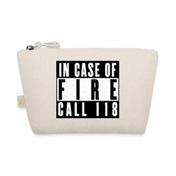 Feueralarm Notruf Design - Bio-Täschchen - Natur - Vorne