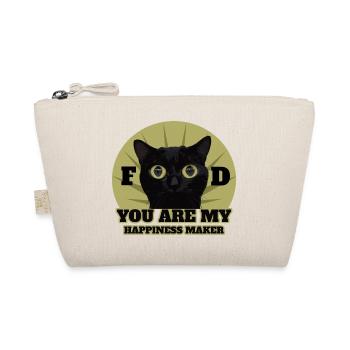 Cute Black Cat - Organic Pouch - nature - Front