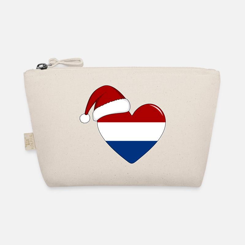 Drapeau de Hollande coeur de Noël Trousse biologique
