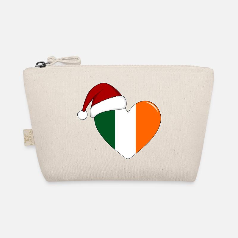 Drapeau de l’Irlande coeur de Noël Trousse biologique