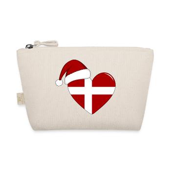 Coeur de Noël drapeau Danemark - Trousse biologique - nature - Devant