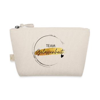 Team Gelassenheit - positives Denken - Affirmation - Bio-Täschchen - Natur - Vorne