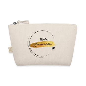Team Gemeinsam - positives Denken - Affirmationen - Bio-Täschchen - Natur - Vorne