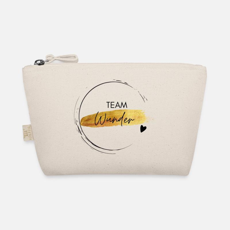 Team Wunder - positives Denken - Bio-Täschchen - Natur