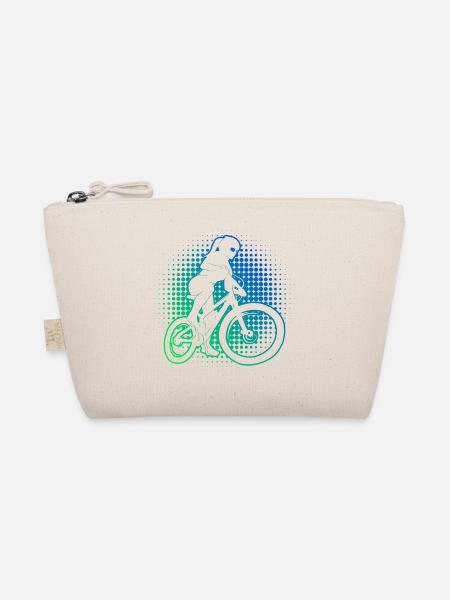 Mountainbiker Mountainbike Radfahrer MTB - Bio-Täschchen - Natur