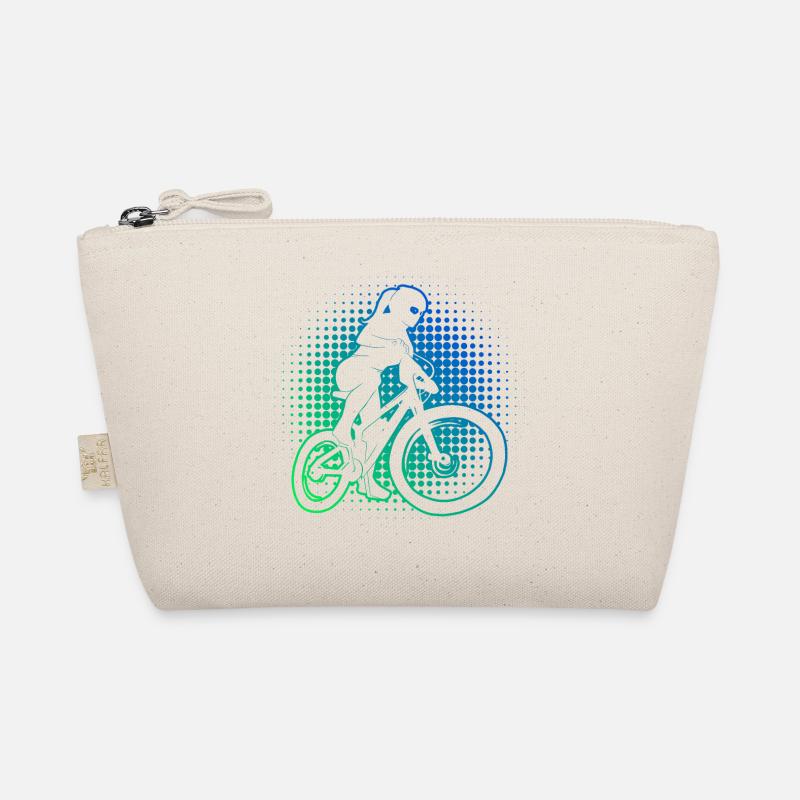 Mountainbiker Mountainbike Radfahrer MTB - Bio-Täschchen - Natur