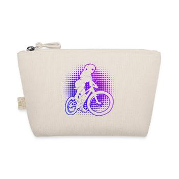 Mountainbike Radfahrer Mountainbiker Damen - Bio-Täschchen - Natur - Vorne