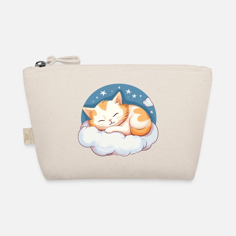 Cat Sleeping Official Sleep Shirt Pajamas Organic Pouch