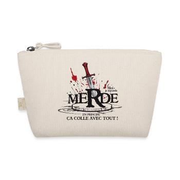 Moi je réponds merde, ça colle avec tout ! humour - Trousse biologique - nature - Devant