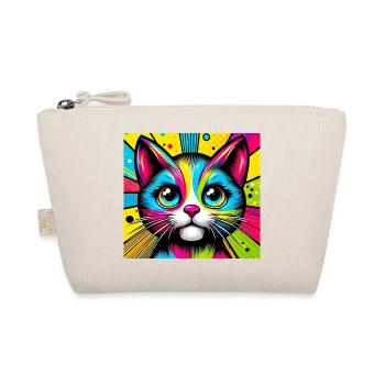 Chat Pop Art - Trousse biologique - nature - Devant