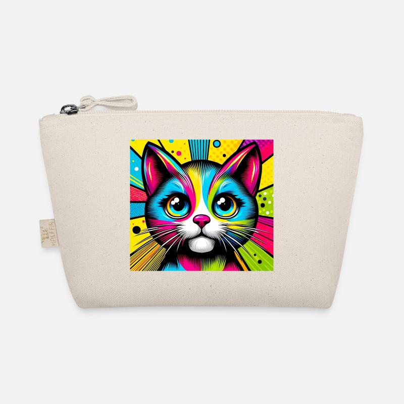 Cat Pop Art Organic Pouch