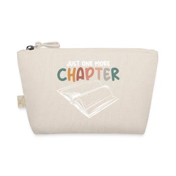 Book chapter saying book love retro vintage icon - Organic Pouch - nature - Front