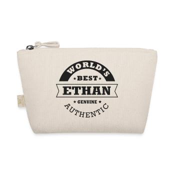 Ethan T-Shirt personalisiertes Namensgeschenk Ethan - Bio-Täschchen - Natur - Vorne