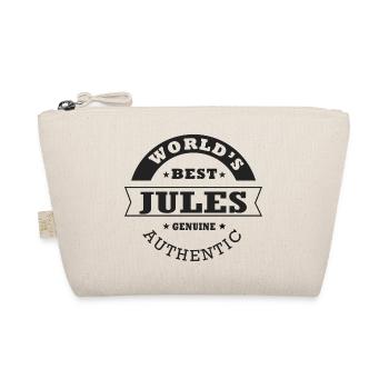 Jules T-Shirt personalisiertes Namensgeschenk Jules - Bio-Täschchen - Natur - Vorne