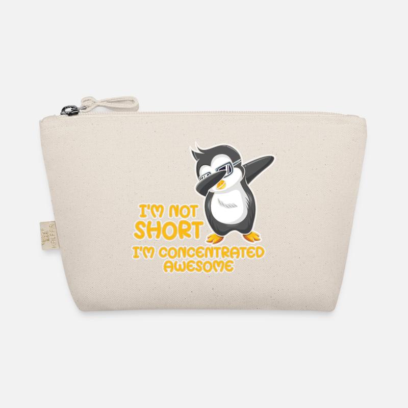 Süßer Pinguin Mit Spruch - Ich Bin Nicht Klein Bio-Täschchen