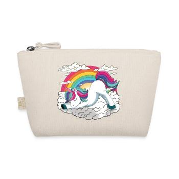 Yogicorn Unicorn in Yoga Flow - Unicorn Meditation - Organic Pouch - nature - Front