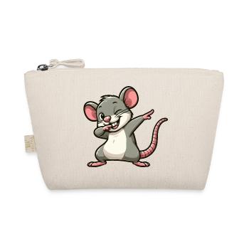 Rat and Mouse Dabbing Cartoon - Organic Pouch - nature - Front