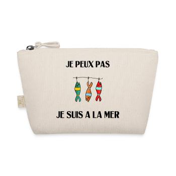 I CAN'T I AM AT THE SEA - Organic Pouch - nature - Front
