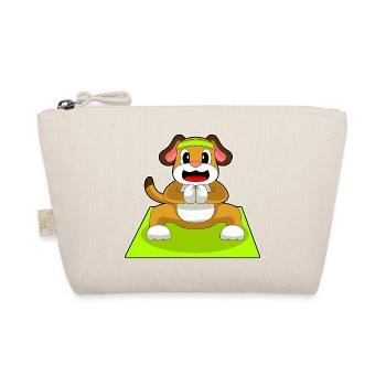 Hund Yoga Fitness Gymnastik - Bio-Täschchen - Natur - Vorne