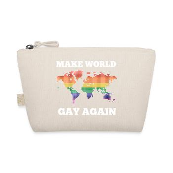 LGBTQ Pride Month - Make World Gay Again - Organic Pouch - nature - Front