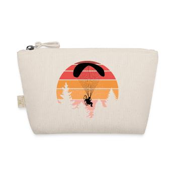 Sunset Paragliding Silhouette Design - Organic Pouch - nature - Front