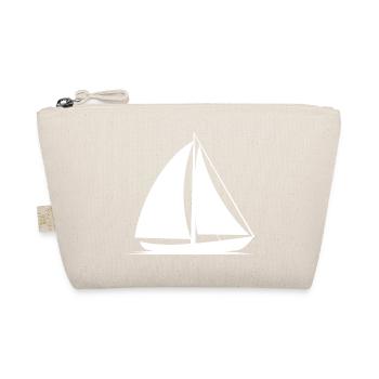 Sailboat Line Art - Organic Pouch - nature - Front