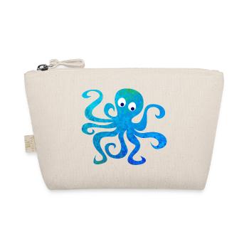 Oktopus Tintenfisch Comic Struktur Meer Ozean Tier - Bio-Täschchen - Natur - Vorne