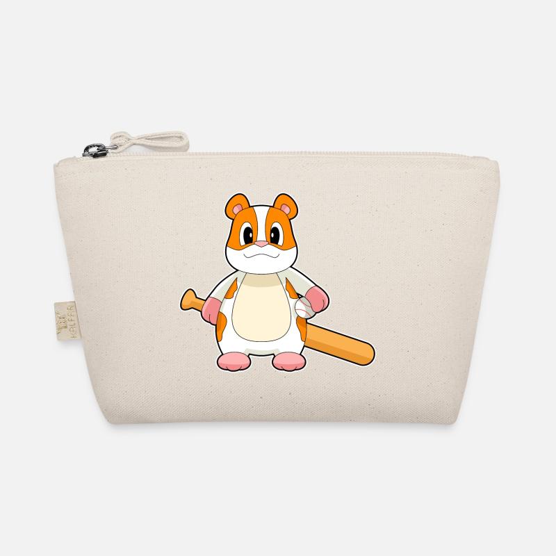 Hamster Baseball Baseball Bat Organic Pouch