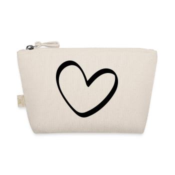 The Unequal Heart Outline - Organic Pouch - nature - Front