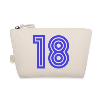 18. 18 JAHRE ALT. 18-JÄHRIGES JUBILÄUM. 18. GEBURTSTAG. - Bio-Täschchen - Natur - Vorne