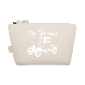 Vintage white old automobile - Organic Pouch - nature - Front