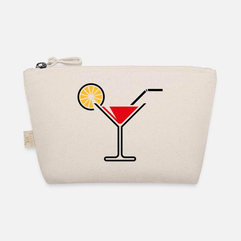 Cocktail / Cocktailglas / Martini + (Rot) Bio-Täschchen