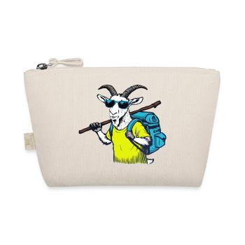 Chèvre de montagne avec sac à dos - Trousse biologique - nature - Devant