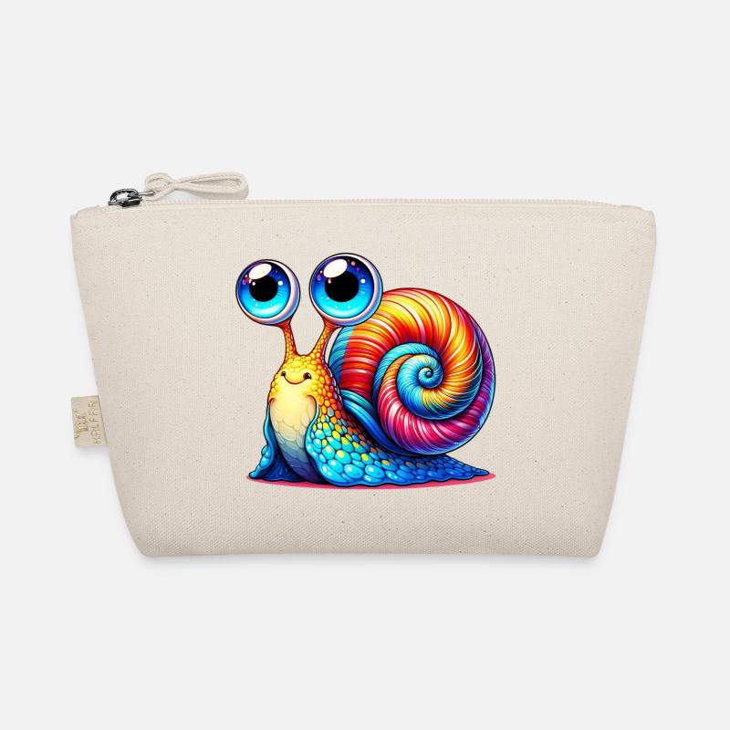 Schnecke - Bio-Täschchen - Natur