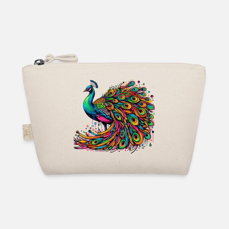 Pfau - Bio-Täschchen - Natur