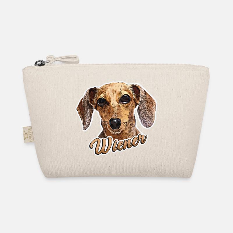 Dackel "Wiener" Dachshund - Bio-Täschchen - Natur