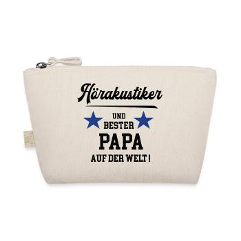 Bester Papa Hörakustiker Akustiker Hörgeräte - Bio-Täschchen - Natur - Vorne