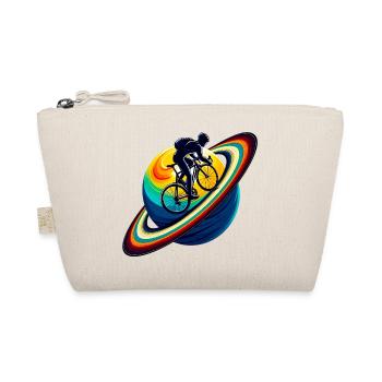 Cyclist on Saturn - Organic Pouch - nature - Front