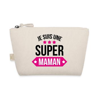 Je suis une super maman - Trousse biologique - nature - Devant