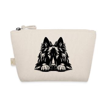 Tervueren Head with Paws - Organic Pouch - nature - Front