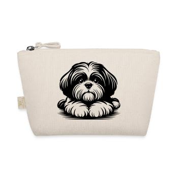 Tête de Shih Tzu avec pattes - Trousse biologique - nature - Devant