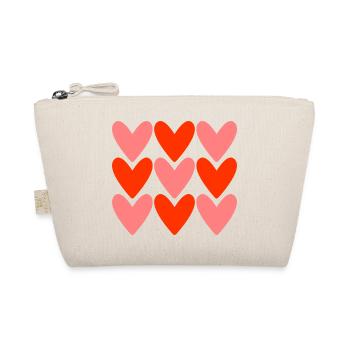 HERZ. PAAR. GERADE VERHEIRATET. Junggesellinnenabschied. VALENTINSTAG. - Bio-Täschchen - Natur - Vorne