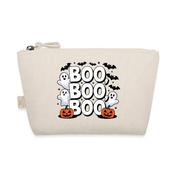 Boo Boo Boo Halloween Design - Bio-Täschchen - Natur - Vorne