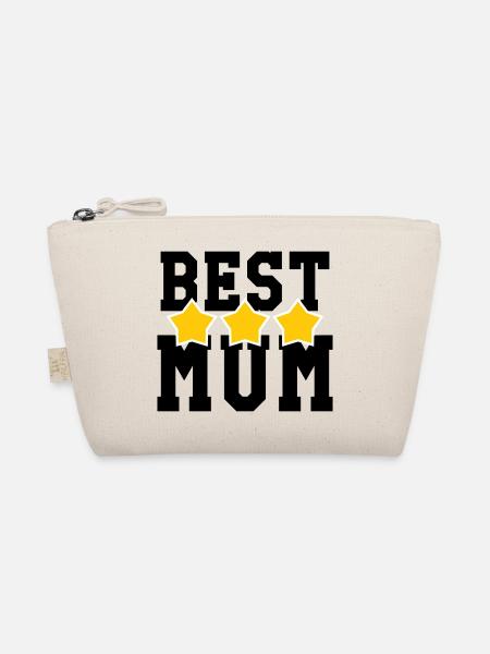 Best Mom - Mother's Day - Organic Pouch - nature - Front