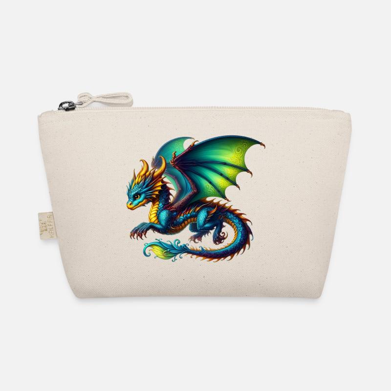 Drache - Bio-Täschchen - Natur