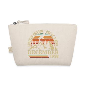 Vintage December 1958, Awesome since December 1958 - Organic Pouch - nature - Front