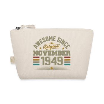 November 1949 Birthday Gift | November 1949 - Organic Pouch - nature - Front