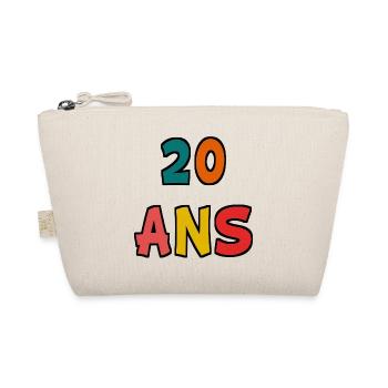 20. 20e ANNIVERSAIRE. ANNIVERSAIRE 20 ANS. 20 ANS. - Trousse biologique - nature - Devant