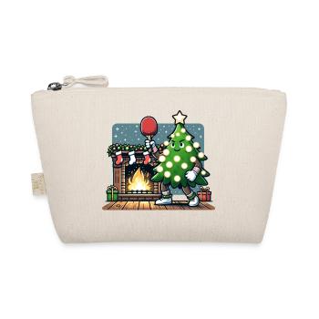 Table Tennis Christmas Tree Costume Christmas Tree - Organic Pouch - nature - Front